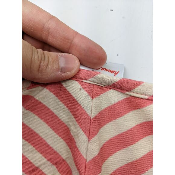 Hanna Andersson pink/cream Tee Dress 120 (5) - Picture 5 of 5